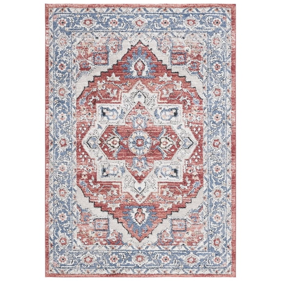SAFAVIEH Luna Dani Oriental Area Rug, Beige/Blue Rust, 5'3" x 7'6"