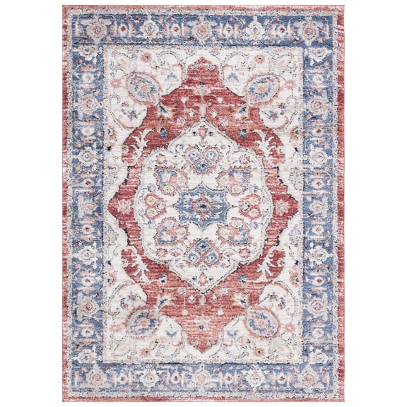 SAFAVIEH Luna Dania Oriental Area Rug, Beige/Blue Rust, 4'5" x 6'5"