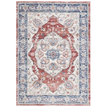 SAFAVIEH Luna Dania Oriental Area Rug, Beige/Blue Rust, 5'3" x 7'6"