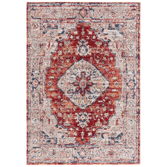 Safavieh Luna Gisselle Medallion Area Rug, Beige/Rust Blue, 5'3" x 7'6"