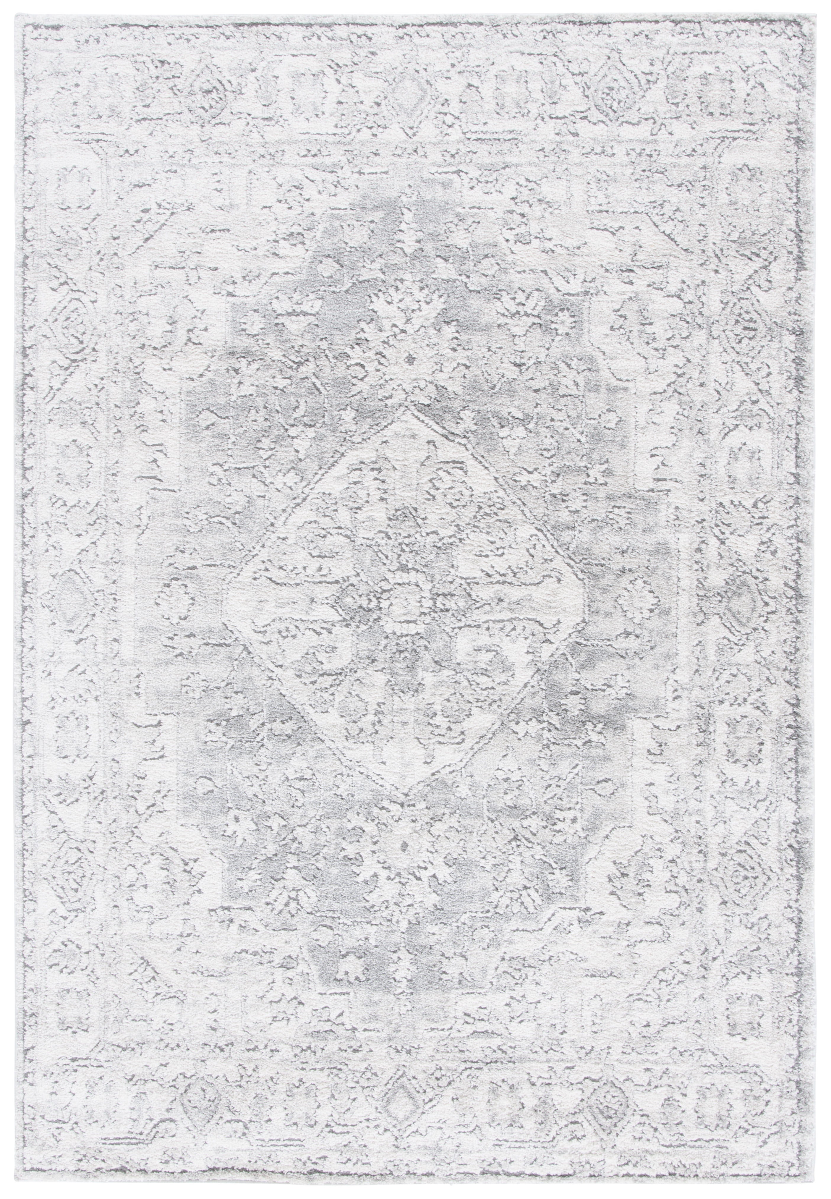 Safavieh Luna Gisselle Medallion Area Rug, Gray/Ivory, 5'3" x 7'6"