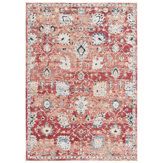 SAFAVIEH Luna Terrence Oriental Area Rug, Red/Rust, 8' x 10'