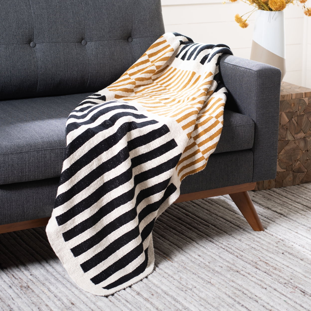 Black and yellow blanket new arrivals
