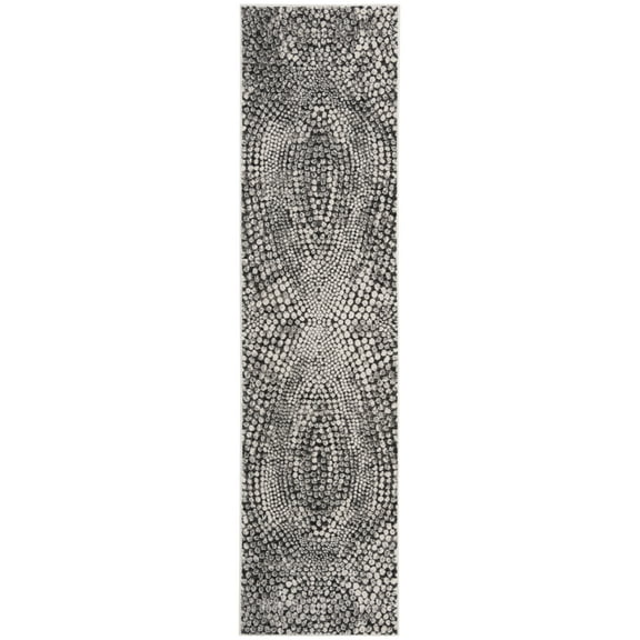 SAFAVIEH Lurex Collection LUR185Z Black / Light Grey Rug