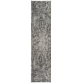 thumbnail image 1 of SAFAVIEH Lurex Gorden Abstract Runner Rug, Black/Light Grey, 2' x 22', 1 of 8