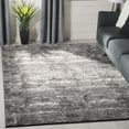 thumbnail image 1 of SAFAVIEH Lurex Marielle Overdyed Striped Area Rug, Black/Grey, 9' x 12', 1 of 7