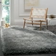 thumbnail image 1 of SAFAVIEH Luxe Paxton Solid Plush Polyester Shag Area Rug, Grey, 5' x 8', 1 of 9