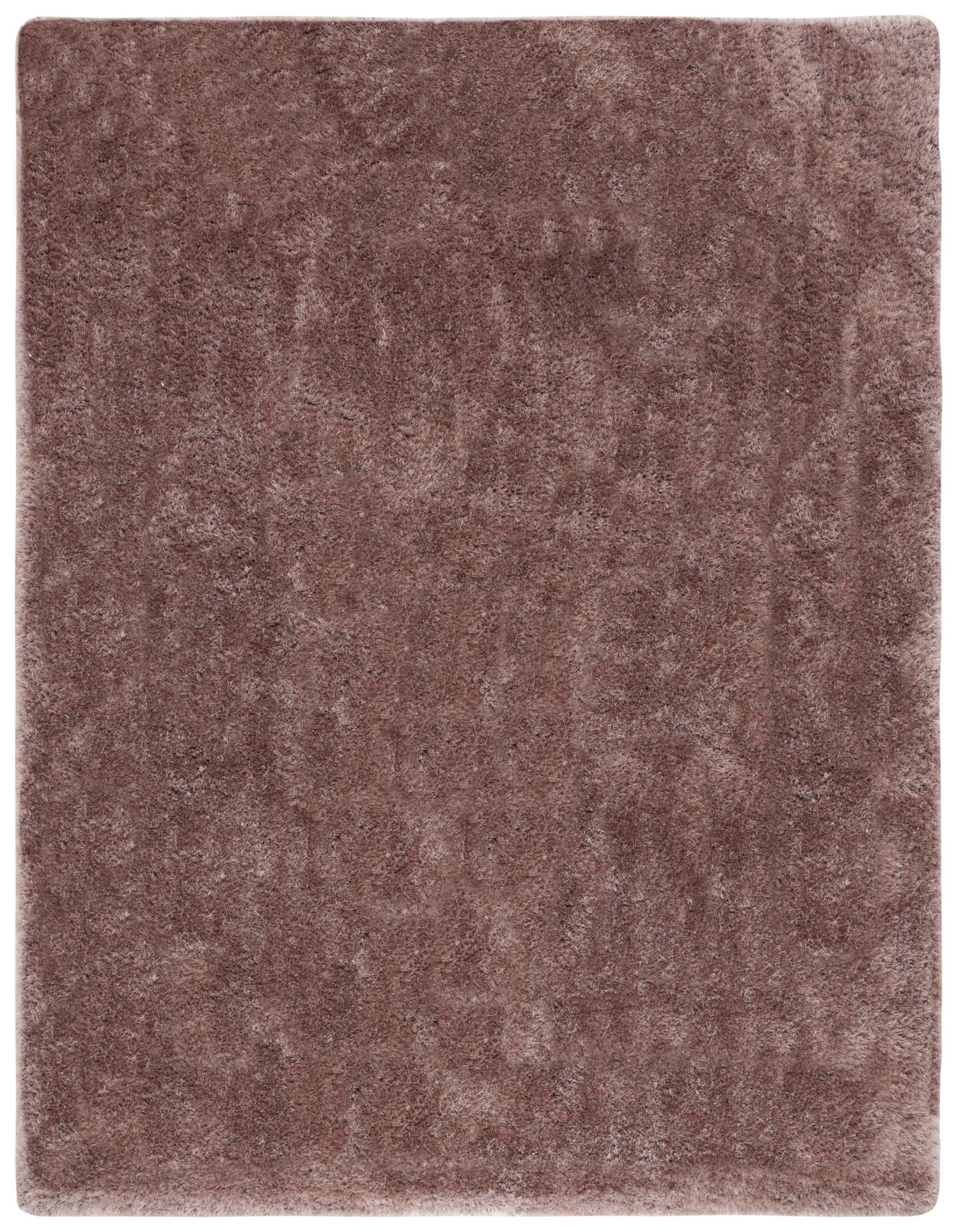 Safavieh Luxe Shag Hand Tufted Brown Solid Area Rug, 8' x 10'