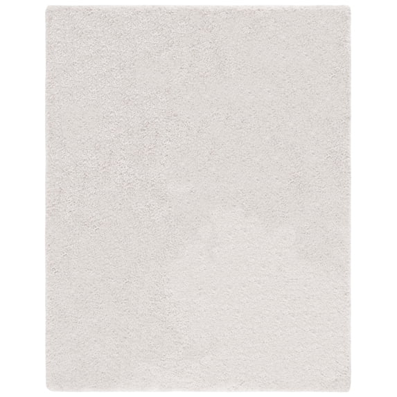 SAFAVIEH Luxe Shag James Solid Area Rug, Bone, 10' x 14'