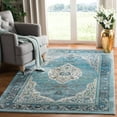thumbnail image 1 of SAFAVIEH Luxor Amadine Floral Bordered Area Rug, Turquoise/Beige, 4' x 6', 1 of 5