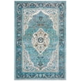 thumbnail image 1 of SAFAVIEH Luxor Amadine Floral Bordered Area Rug, Turquoise/Beige, 5'3" x 7'7", 1 of 4