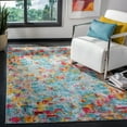 thumbnail image 1 of SAFAVIEH Luxor Fedelma Abstract Area Rug, Aqua/Fuchsia, 4' x 6', 1 of 9