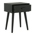 thumbnail image 1 of SAFAVIEH Lyle 1 Drawer Casual Glam Accent Table, Black, 1 of 8