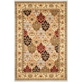 thumbnail image 1 of SAFAVIEH Lyndhurst Abigail Traditional Bordered Area Rug, Grey/Multi, 4' x 6', 1 of 11