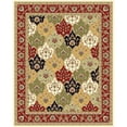 thumbnail image 1 of SAFAVIEH Lyndhurst Abigail Traditional Bordered Area Rug, Multi/Red, 3'3" x 5'3", 1 of 7