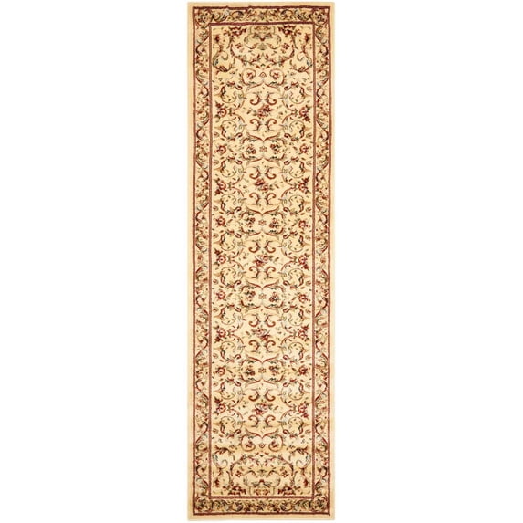 SAFAVIEH Lyndhurst Beatrix Floral Bordered Runner Rug, Ivory, 2'3" x 12'