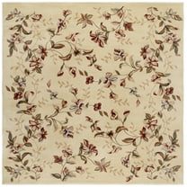 SAFAVIEH Lyndhurst Camilla Floral Area Rug, Beige, 8' x 8' Square