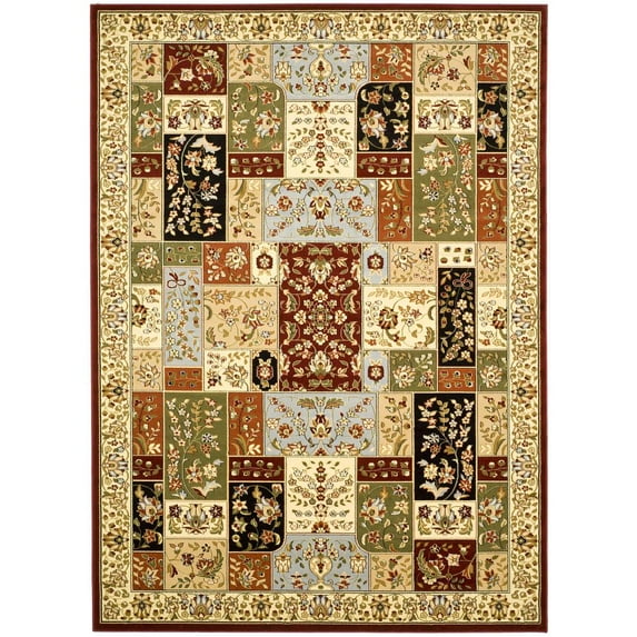 SAFAVIEH Lyndhurst Edith Traditional Floral Area Rug, Multi/Ivory, 12' x 18'
