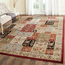 SAFAVIEH Lyndhurst Edith Traditional Floral Area Rug, Multi/Ivory, 9' x 12'