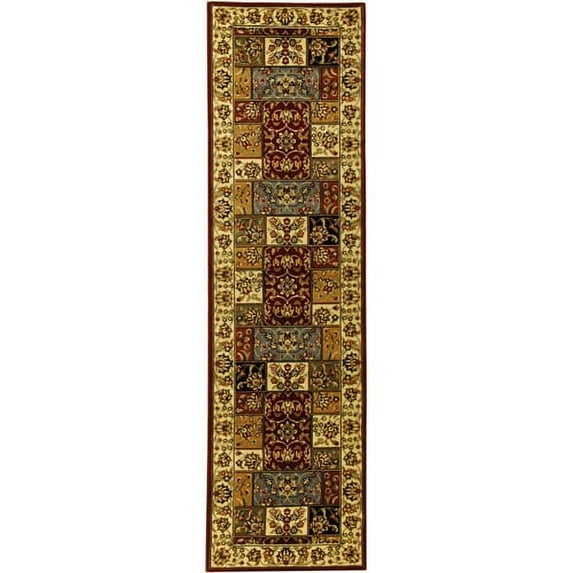 SAFAVIEH Lyndhurst Edith Traditional Floral Runner Rug, Multi/Ivory, 2'3" x 16'