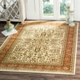 thumbnail image 1 of SAFAVIEH Lyndhurst Elizabeth Traditional Floral Area Rug, Ivory/Rust, 8' x 8' Square, 1 of 4