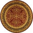 thumbnail image 1 of SAFAVIEH Lyndhurst Elizabeth Traditional Floral Area Rug, Red/Black, 5'3" x 5'3" Round, 1 of 7