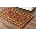 thumbnail image 1 of SAFAVIEH Lyndhurst Elizabeth Traditional Floral Area Rug, Red/Black, 8' x 11', 1 of 7