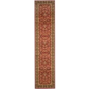 SAFAVIEH Lyndhurst Elizabeth Traditional Floral Runner Rug, Red/Black, 2'3" x 6'
