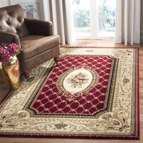 Safavieh Lyndhurst Ella Floral Area Rug, Red/Ivory, 5'3" x 7'6"
