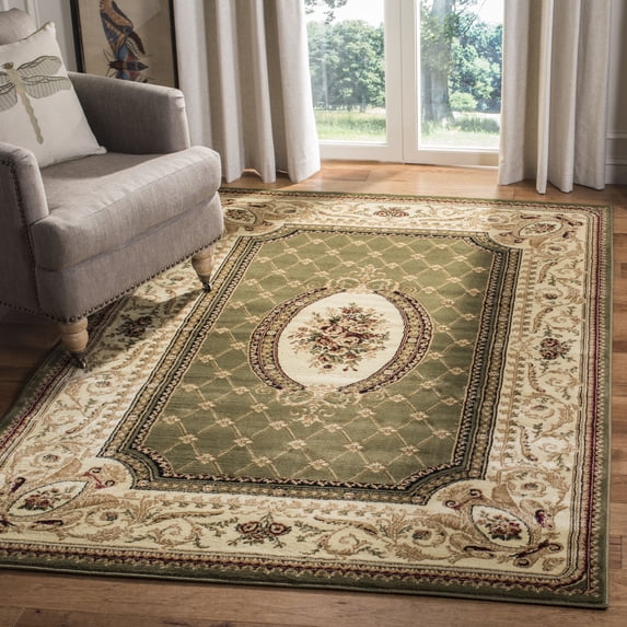 Safavieh Lyndhurst Ella Floral Area Rug, Sage/Ivory, 5'3" x 7'6"