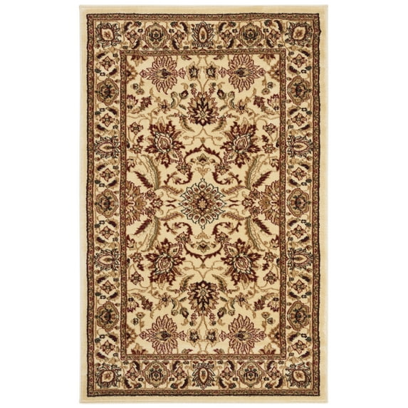 SAFAVIEH Lyndhurst Emma Floral Area Rug, Ivory, 3'3" x 5'3"