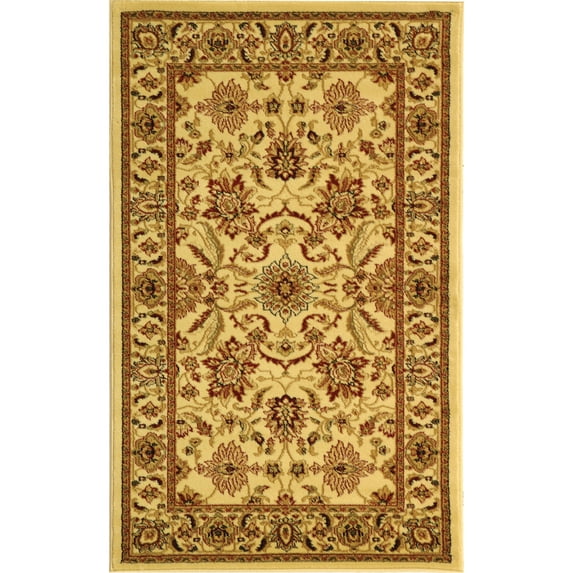 SAFAVIEH Lyndhurst Emma Traditional Floral Runner Rug, Ivory, 2'3" x 14'