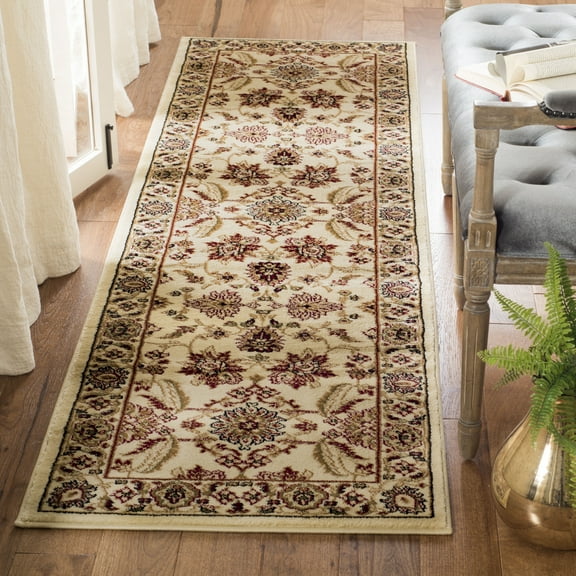 SAFAVIEH Lyndhurst Emma Traditional Floral Runner Rug, Ivory, 2'3" x 8'