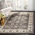 thumbnail image 1 of SAFAVIEH Lyndhurst Frances Traditional Bordered Area Rug, Grey/Cream, 5'3" x 7'6", 1 of 8