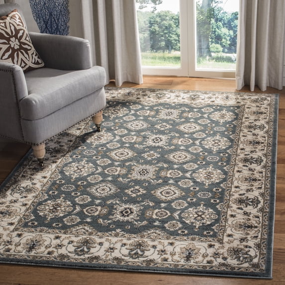 Safavieh Lyndhurst Frances Floral Area Rug, Teal/Cream, 3'3" x 5'3"
