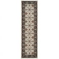 thumbnail image 1 of SAFAVIEH Lyndhurst Frances Traditional Bordered Runner Rug, Cream/Navy, 2'3" x 8', 1 of 5