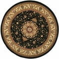 thumbnail image 1 of SAFAVIEH Lyndhurst Gabriella Traditional Bordered Area Rug, Black/Ivory, 4' x 4' Round, 1 of 11
