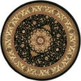 thumbnail image 1 of SAFAVIEH Lyndhurst Gabriella Traditional Bordered Area Rug, Black/Ivory, 7' x 7' Round, 1 of 11