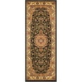 thumbnail image 1 of SAFAVIEH Lyndhurst Gabriella Traditional Bordered Runner Rug, Black/Ivory, 2'3" x 14', 1 of 11
