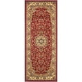 thumbnail image 1 of SAFAVIEH Lyndhurst Gabriella Traditional Bordered Runner Rug, Red/Ivory, 2'3" x 12', 1 of 10