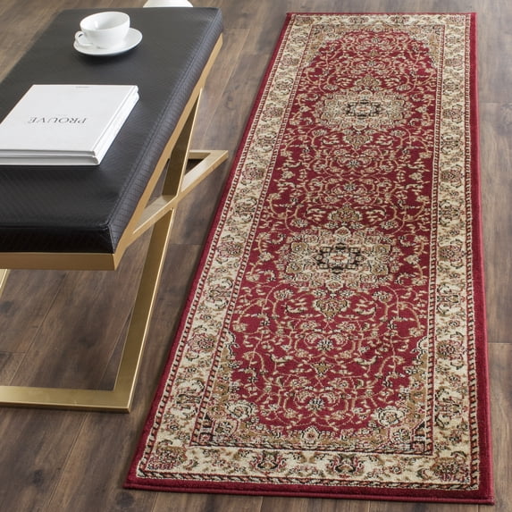 Safavieh Lyndhurst Gabriella Floral Runner Rug, Red/Ivory, 2'3" x 8'