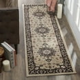 thumbnail image 1 of SAFAVIEH Lyndhurst Harper Traditional Bordered Runner Rug, Cream/Anthracite, 2'3" x 12', 1 of 5