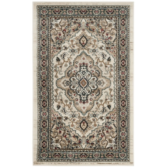 SAFAVIEH Lyndhurst Idella Floral Area Rug, Cream/Beige, 4' x 6'