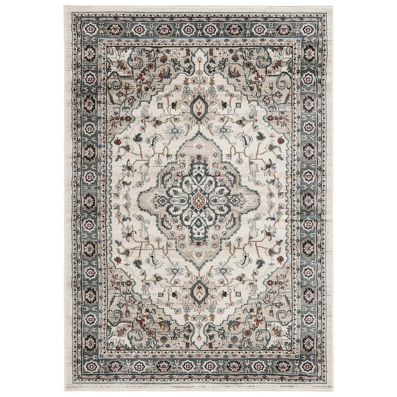 SAFAVIEH Lyndhurst Idella Floral Area Rug, Cream/Beige, 5'3" x 7'6"