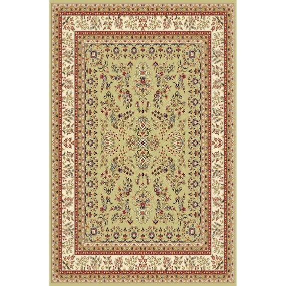 SAFAVIEH Lyndhurst Isadora Floral Area Rug, Sage/Ivory, 10' x 14'