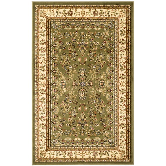 SAFAVIEH Lyndhurst Isadora Floral Area Rug, Sage/Ivory, 2'3" x 4'