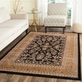 thumbnail image 1 of SAFAVIEH Lyndhurst Isadora Traditional Bordered Area Rug, Black/Tan, 4' x 6', 1 of 5