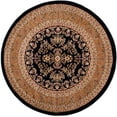thumbnail image 1 of SAFAVIEH Lyndhurst Isadora Traditional Bordered Area Rug, Black/Tan, 5'3" x 5'3" Round, 1 of 8