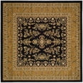 thumbnail image 1 of SAFAVIEH Lyndhurst Isadora Traditional Bordered Area Rug, Black/Tan, 6' x 6' Square, 1 of 8