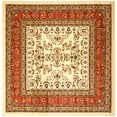thumbnail image 1 of SAFAVIEH Lyndhurst Isadora Traditional Bordered Area Rug, Ivory/Rust, 8' x 8' Square, 1 of 3